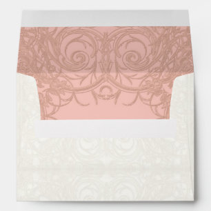 Art Deco Nouveau Gatsby Style Gold n Lace Look Envelopes