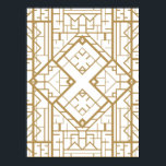 Art deco,nouveau,gold,white,elegant,chic,pattern,t poster<br><div class="desc">Art deco, nouveau, gold, white, elegant, chic, pattern, template,  trendy</div>