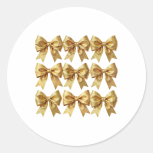 Art Deco Opulence Geometric Patterns Classic Round Sticker