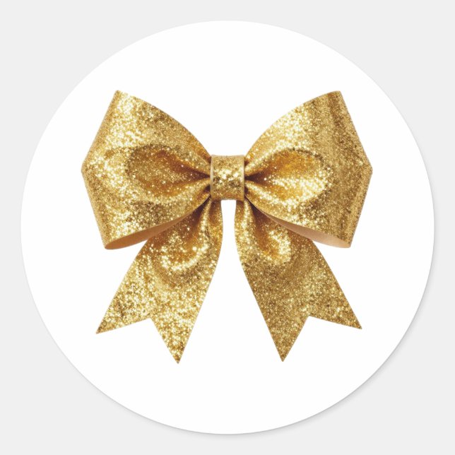 Art Deco Opulence Geometric Patterns Classic Round Sticker (Front)