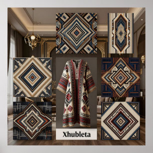 Art Deco Opulence Geometric Patterns I HER_XHU_001 Poster