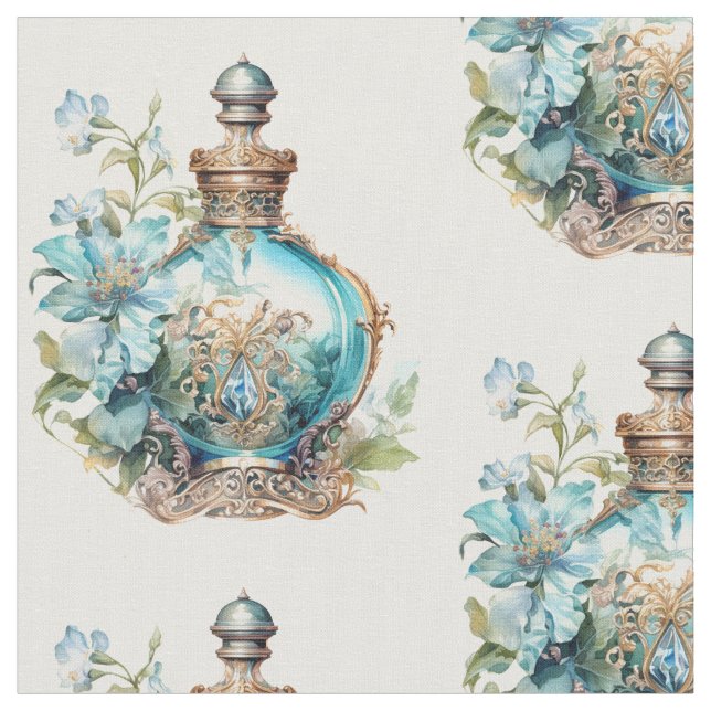  Art Deco Opulence perfume bottle Fabric (Close Up)
