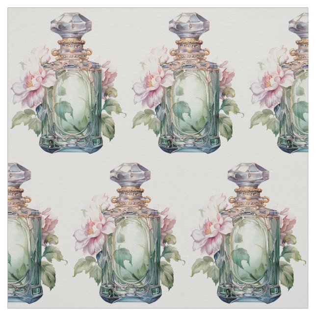 Art Deco Opulence perfume bottle Green Fabric (Swatch)
