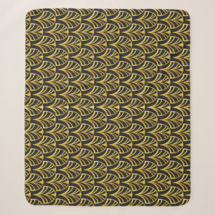 Art Deco: Oriental Luxury Pattern. Sherpa Blanket
