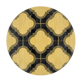 Art deco: ornamental seamless elegance. cutting board