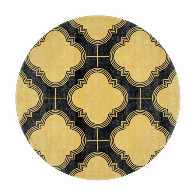Art deco: ornamental seamless elegance. cutting board (Front)