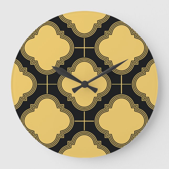 Art deco: ornamental seamless elegance. large clock (Front)
