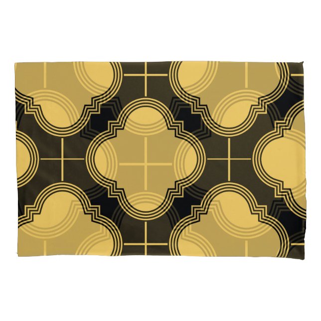 Art deco: ornamental seamless elegance. pillowcase (Front)