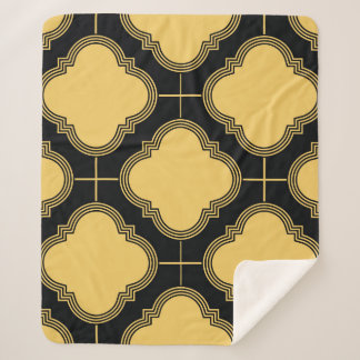 Art deco: ornamental seamless elegance. sherpa blanket