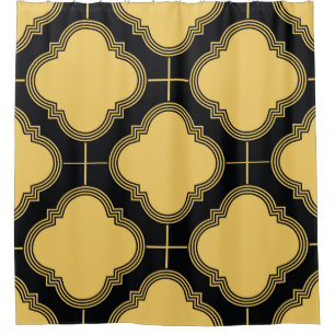 Art deco: ornamental seamless elegance. shower curtain