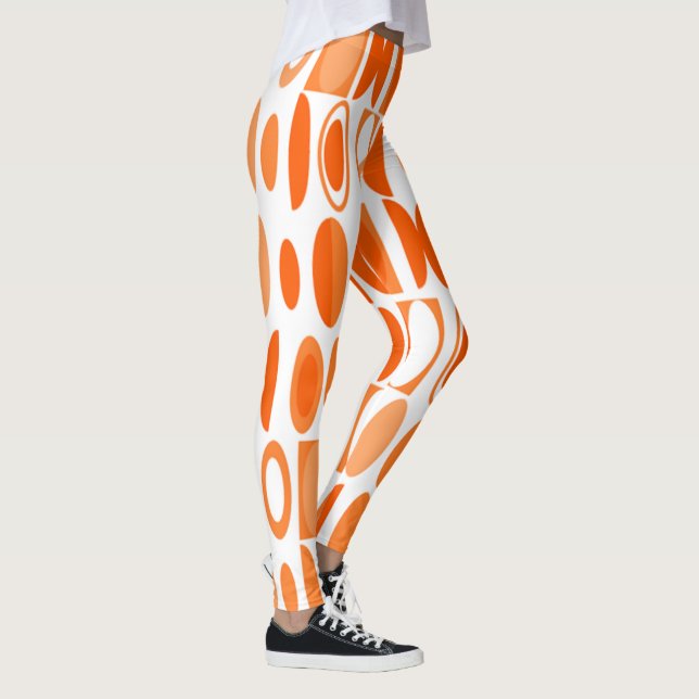 Art Deco Ovals  Leggings (Right)
