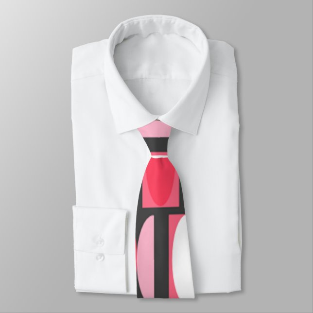 Art Deco Ovals  Tie (Tied)