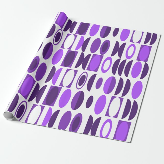 Art Deco Ovals  Wrapping Paper (Unrolled)