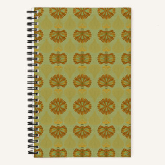 Art Deco Palm Emerald Gold Notebook
