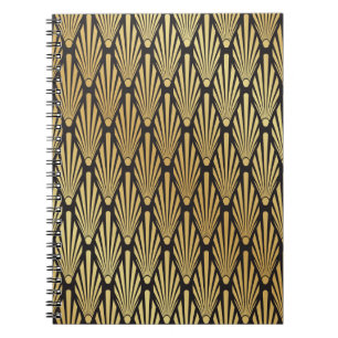 Art Deco Palms: Black Gold. Notebook