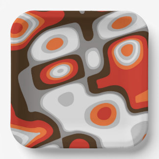 Art Deco Paper Bowls Plate