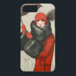Art Deco Parisian Fashion Image iPhone 7/8 Case<br><div class="desc">Customised iPhone 7/8 Case: 1920's Art Deco Flapper French Fashion Magazine Illustration</div>