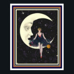 Art Deco "Party on the Moon"  16 x 20 Poster<br><div class="desc">Vintage,  "Party on the Moon"  Art Deco Poser 16 x 20</div>