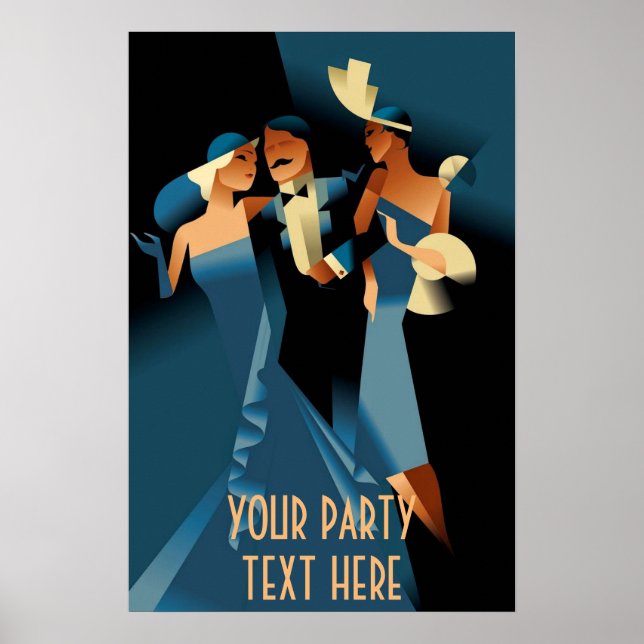 Art Deco Party Poster (Front)