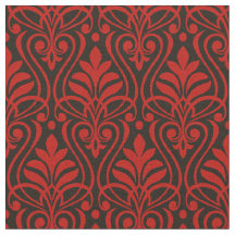 Art Deco Pattern 01 - Milano Red on Black