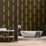 Art Deco Pattern 03 - Deco Gold on Deco Black Wallpaper<br><div class="desc">Art Deco Pattern 03 - Deco Gold on Deco Black</div>