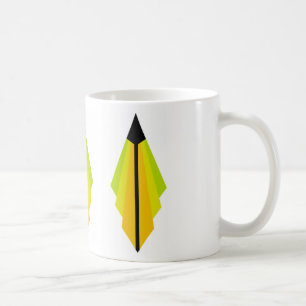 Art Deco pattern 3 in lemon and lime Coffee Mug
