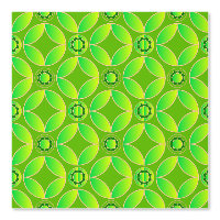 Art  Deco  pattern  - bright green
