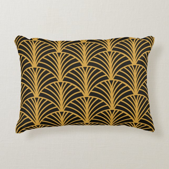 Art Deco pattern. decoration ornament.  Decorative Cushion (Front)