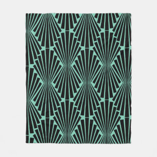 Art Deco Pattern Fleece Blanket