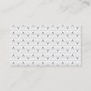 ART DECO PATTERN in GRAY Business Card