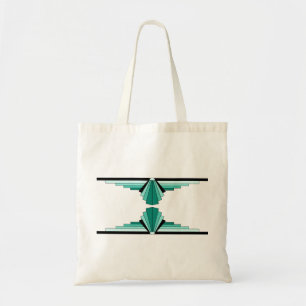 Art Deco Pattern in Greens Tote Bag