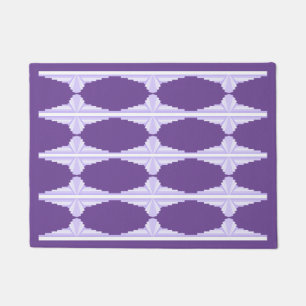 Art Deco Pattern in Lilac Doormat