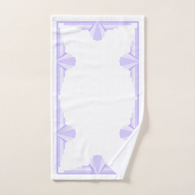 Art Deco Pattern in Lilac Hand Towel (Hand Towel)