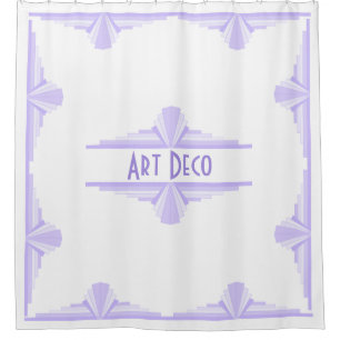 Art Deco Pattern in Lilac Shower Curtain
