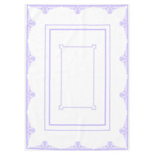 Art Deco Pattern in Lilac Tablecloth