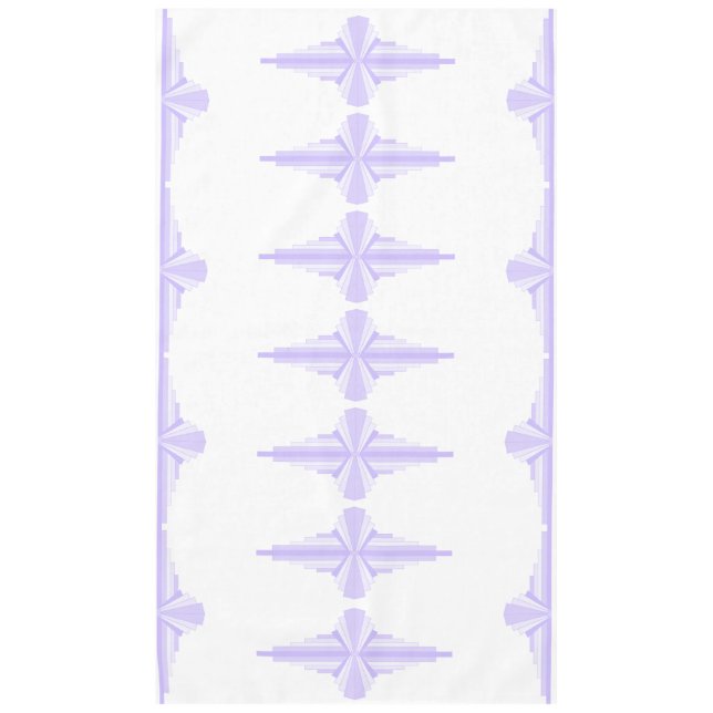 Art Deco Pattern in Lilac Tablecloth (Front)