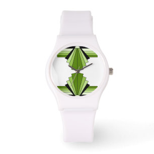 Art Deco Pattern in Limes Watch