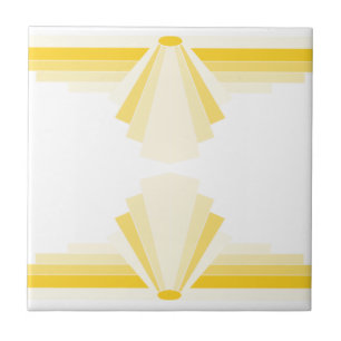 Art Deco Pattern in Yellow Tile