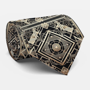 Art Deco Pattern Neck Tie