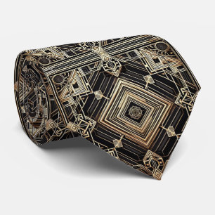 Art Deco Pattern Neck Tie