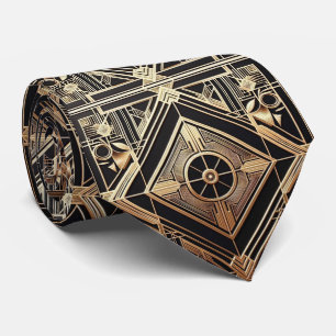Art Deco Pattern Neck Tie