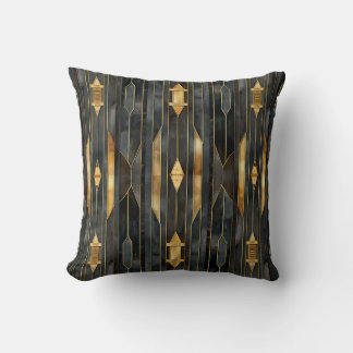 Art Deco Pattern Throw Pillow