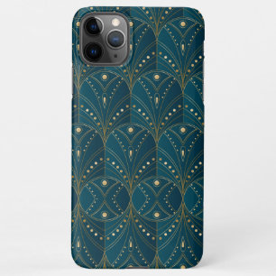 Art Deco pattern with gold geometric shapes iPhone 11Pro Max Case