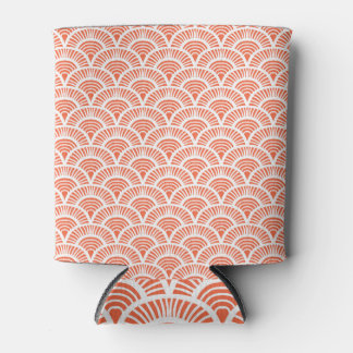 Art Deco Pattern with Scale Motifs. Can Cooler