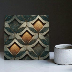 Art Deco Patterned Dice Three Decor Art Nouveau Ce Tile