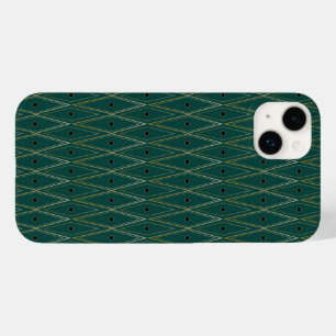 Art Deco Patterns Swatches Green DIamonds Case-Mate iPhone 14 Plus Case