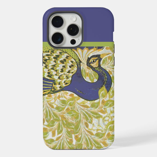 Art Deco Peacock iPhone Case (Back)