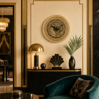 Art Deco Peacock or Phoenix Bird