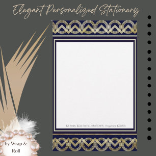 Art Deco Personalised Stationery