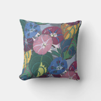 Art Deco Petunias Cushion